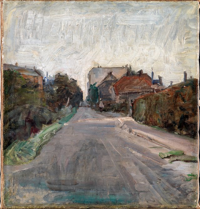 Gade. Udkanten af København by Albert Gottschalk