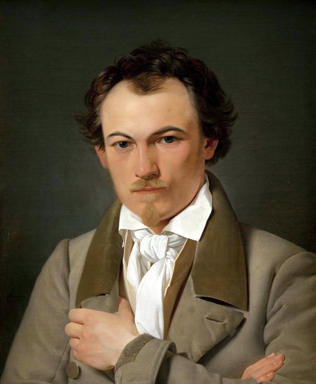 Portræt af teatermaler Troels Lund by Ditlev Blunck