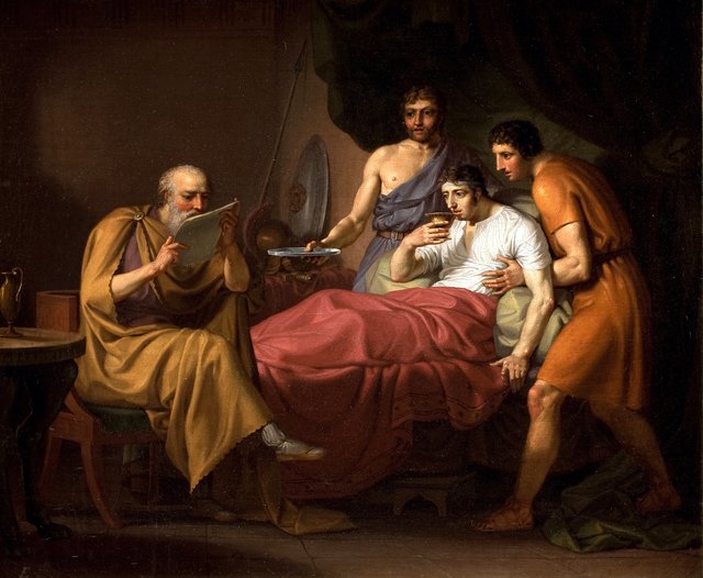 Alexander den Store på sygelejet by Christoffer Wilhelm Eckersberg