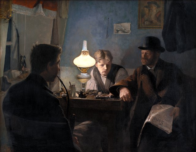Et besøg i et skomagerværksted by Laurits Andersen Ring