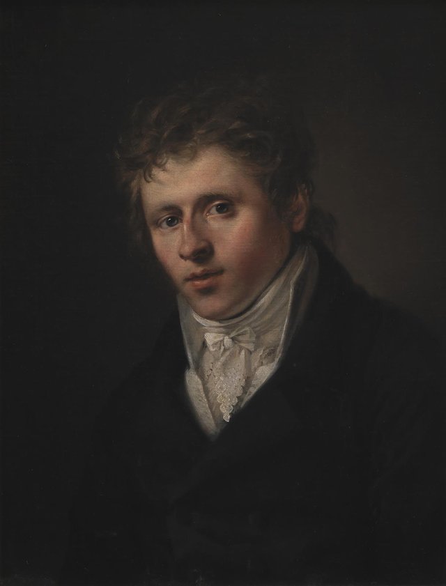 Portræt af J.C. Dahl by Christian Albrecht Jensen