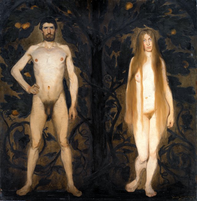 Adam og Eva by Harald Slott-Møller