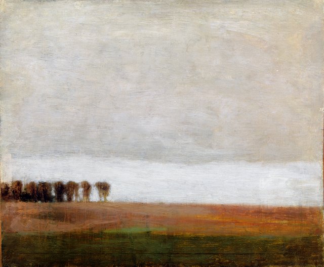 Parti fra Jægersborg Allé. Studie by Vilhelm Hammershøi