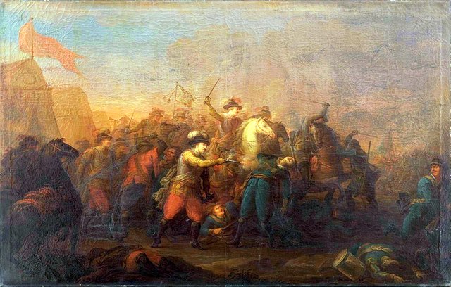Batalje mellem danske og svenske under Kalmarkrigen 1611-1613 by Anthon Christoffer Rüde