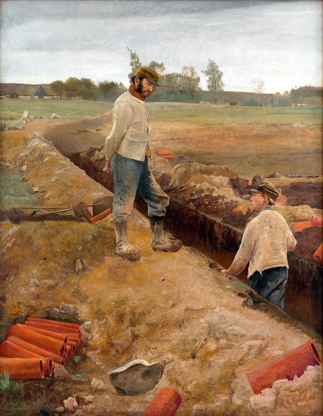 Drænrørsgravere by Laurits Andersen Ring