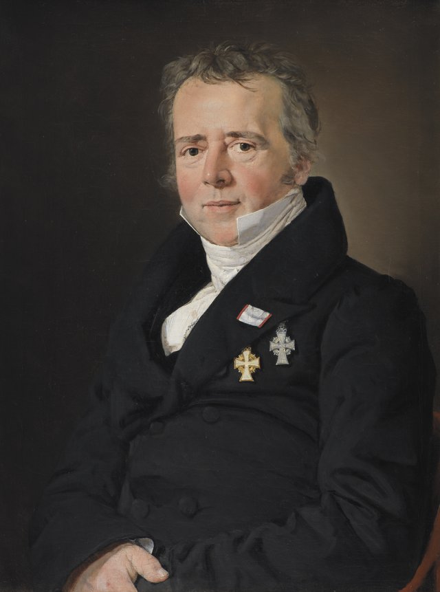Portræt af naturvidenskabsmanden H.C. Ørsted by Christian Albrecht Jensen