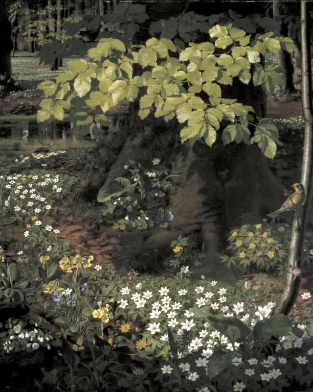 Forår i Charlottenlund Skov by O.D. Ottesen