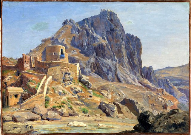 Parti fra Marina Piccola på Capri. Formiddagsbelysning by Thorald Læssøe