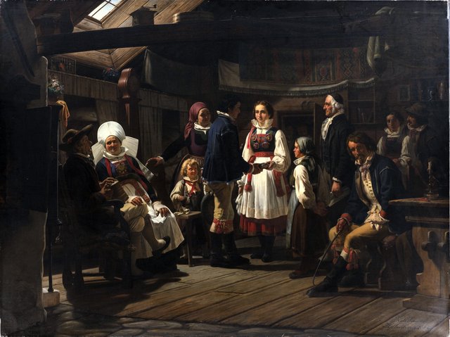 En trolovelse i Herrestad i Skåne by Niels Simonsen