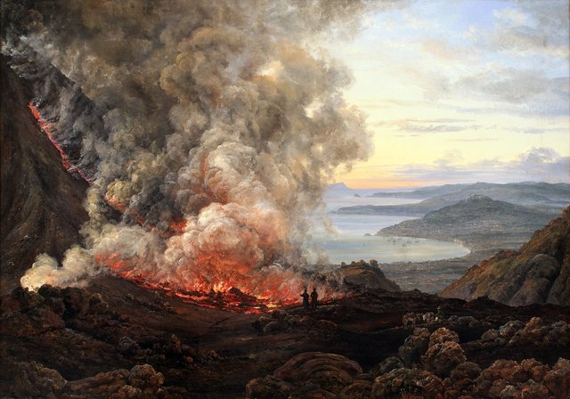Vesuvs udbrud 1820 by Johan Christian Dahl