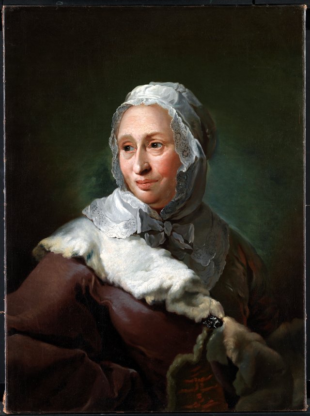 Portræt af Elisabeth Marie Fabritius, født d'Abbestée by Carl Gustaf Pilo
