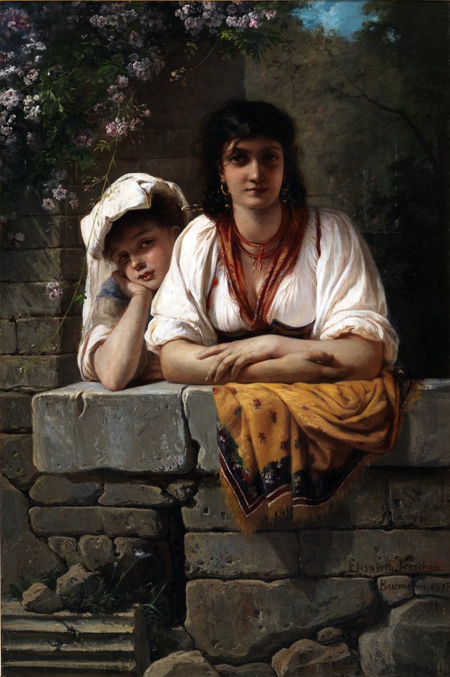 L'Aspetta. Hun venter ham by Elisabeth Baumann