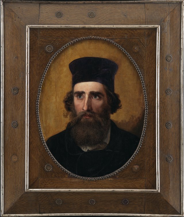 Portræt af maleren Thorald Læssøe (1816-1878) by Elisabeth Baumann
