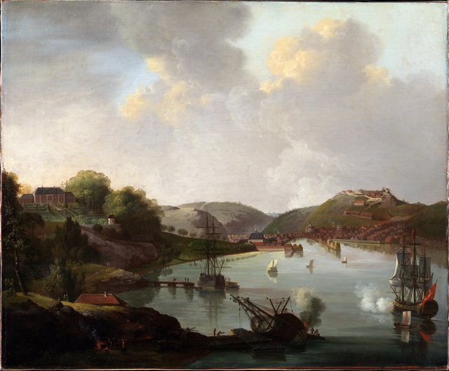 Udsigt over Frederikshald i Norge by Christian August Lorentzen