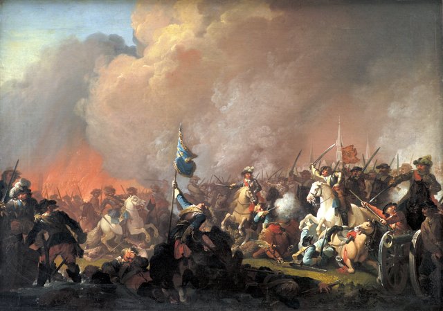 Udfaldet på Amager 1658 under Svenskekrigen 1657-60 by Christian August Lorentzen