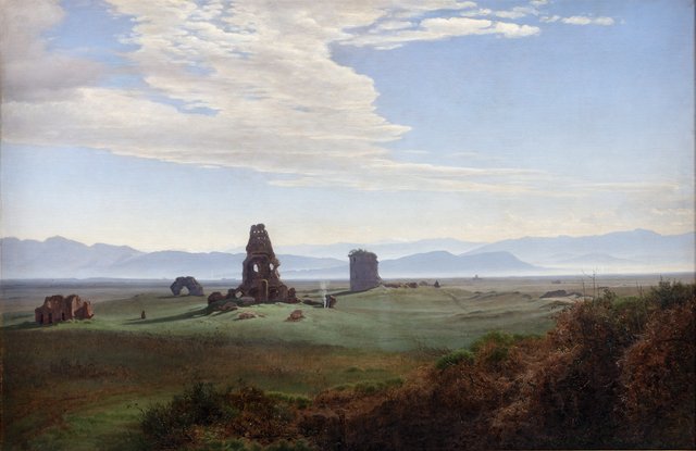 Ruiner i Den romerske Campagne by Janus la Cour