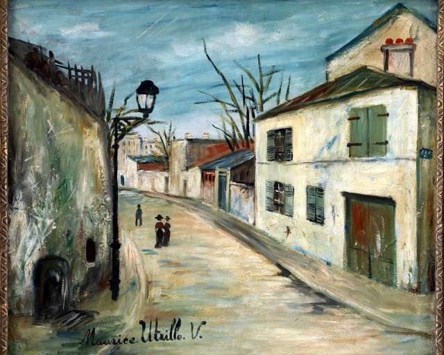 Rue de L'Abreuvoir, Montmartre by Maurice Utrillo