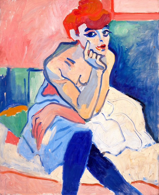 Kvinde i chemise by André Derain