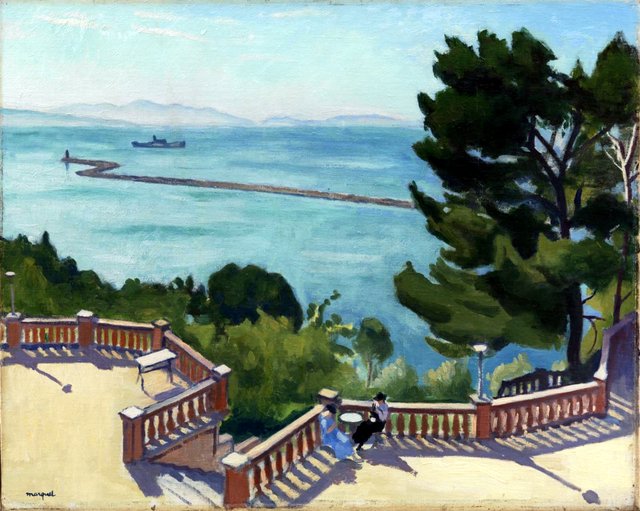 Terrassen ved L'Estaque by Albert Marquet