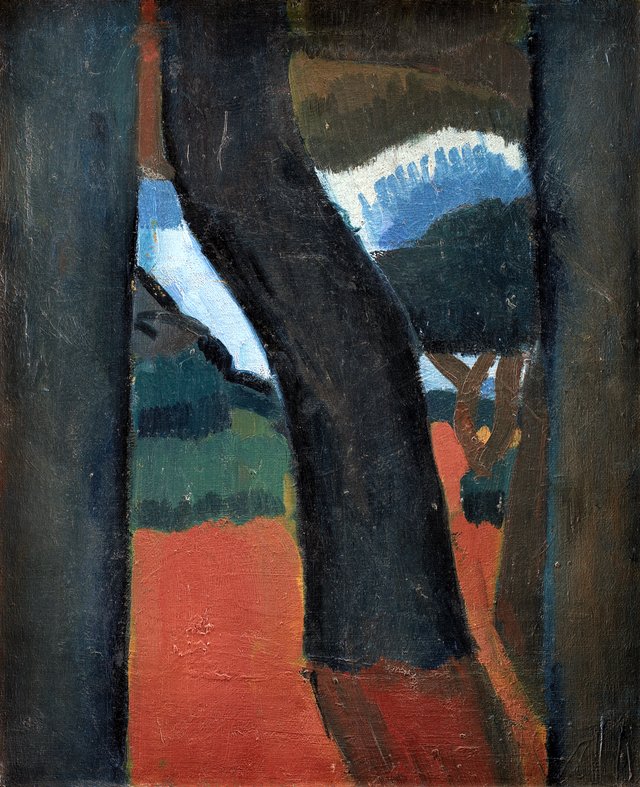 Træer ved Martigues by André Derain