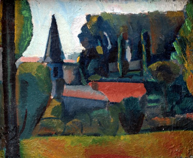 Kirken ved Carrières-sur-Seine by André Derain