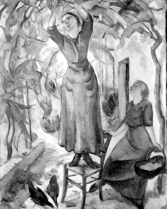 La cueillette de raisins by Henri Doucet
