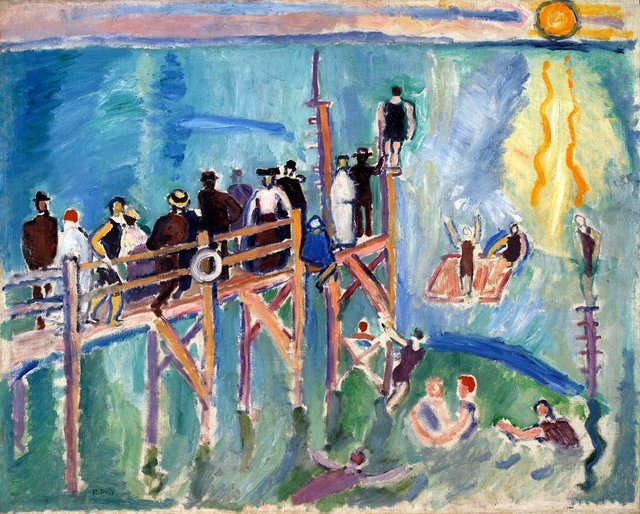 Solglimt på havet ved Sainte-Adresse by Raoul Dufy