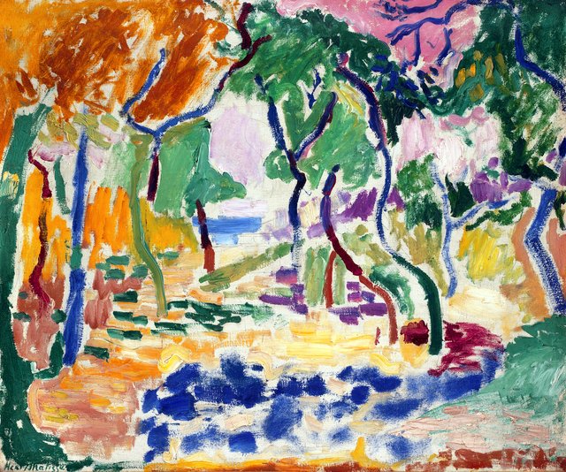 Landskab ved Collioure. Studie til "Livsglæden" by Henri Matisse