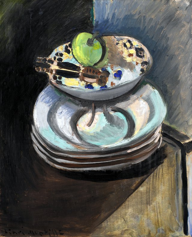 Opstilling med frugtskål og nøddeknækker by Henri Matisse