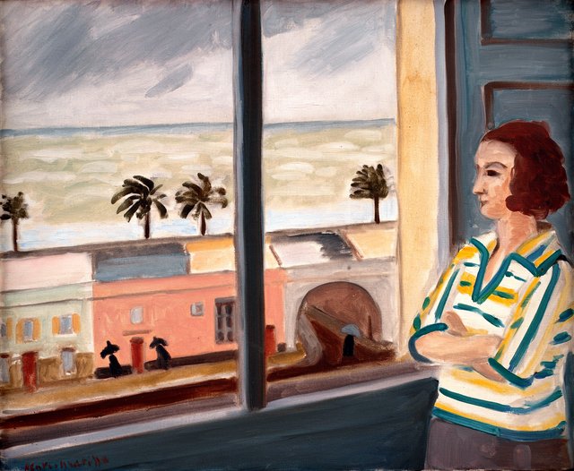 Ung pige, der betragter havet by Henri Matisse