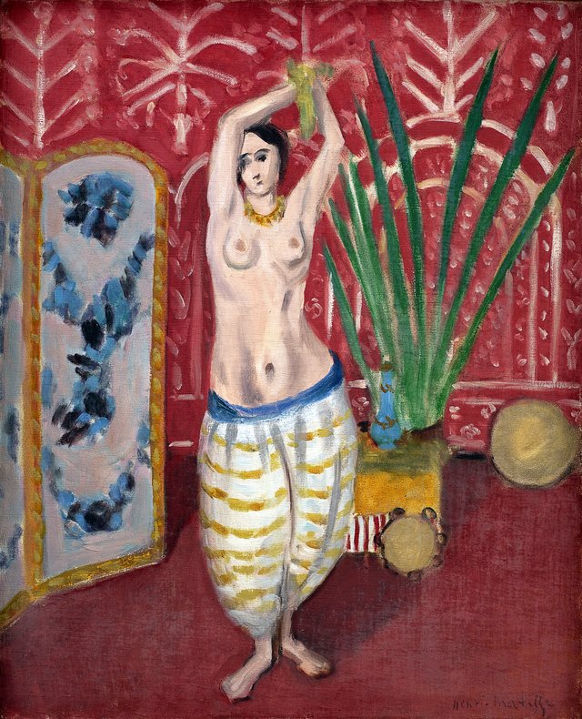 Odalisk ved en skærm by Henri Matisse