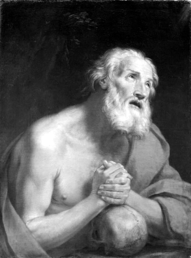 Den hellige Hieronymus by Domenichino