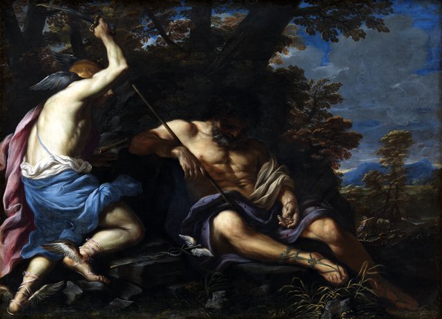 Merkur dræber Argus by Girolamo Troppa