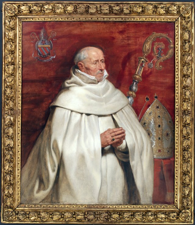 Matthæus Yrsselius (1541-1629), abbed ved Sint-Michiels kloster i Antwerpen by Peter Paul Rubens