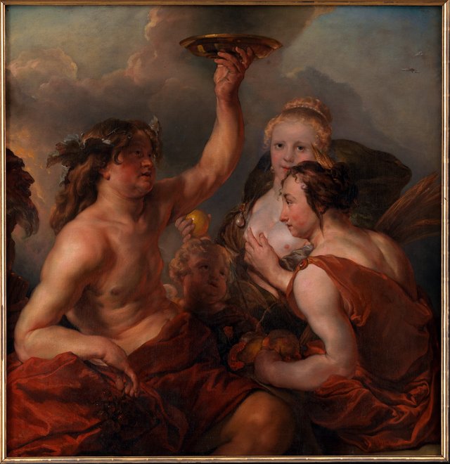 Bacchus, Ceres og Venus by Cornelis Schut