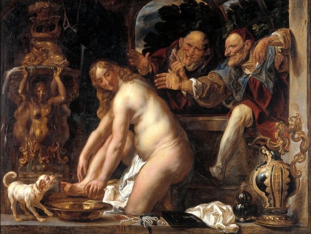 Susanne og de to ældste by Jacob Jordaens