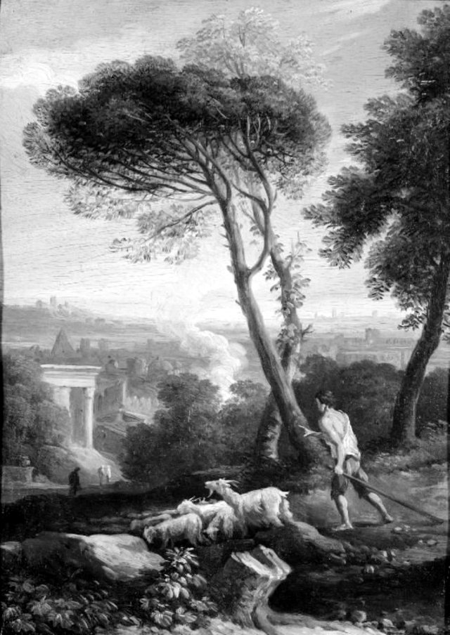 Arkadisk landskab by Jan Frans van Bloemen