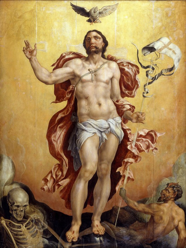 Kristus som sejrherre over synd og død by Maarten van Heemskerck