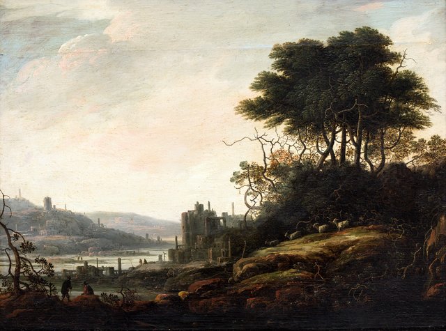 Landskab by Abraham Bloemaert