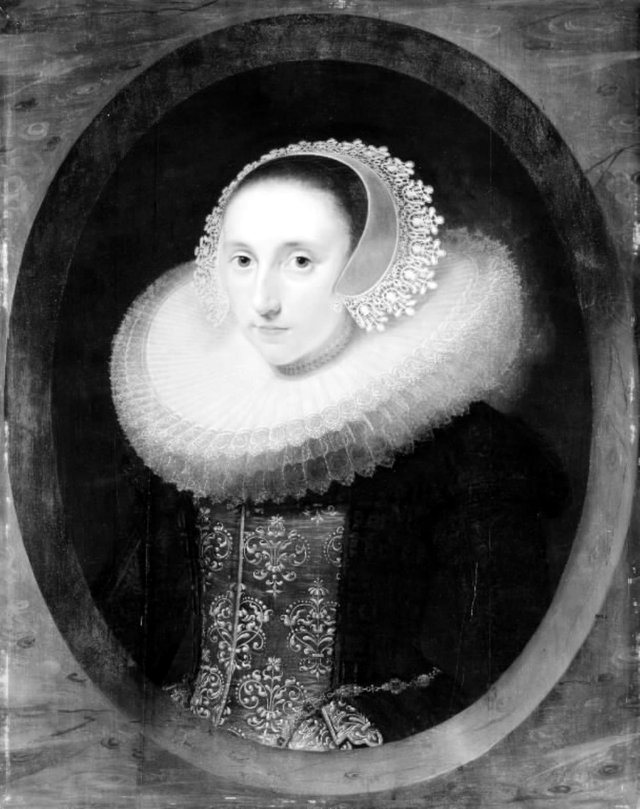 Portræt af en ung dame by Paulus Moreelse