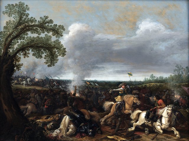 Gustav II Adolf af Sverige i slaget ved Lützen 16. november 1632 by Jan Asselijn