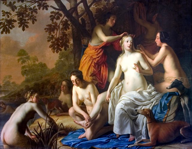 Dianas toilette by Gerard van Honthorst