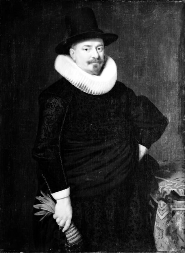 Portræt af en 38-årig mand by Cornelis van der Voort