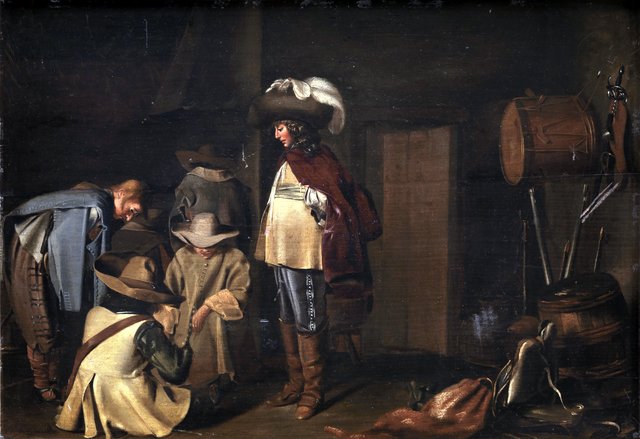 En vagtstue by Anthonie Palamedesz.