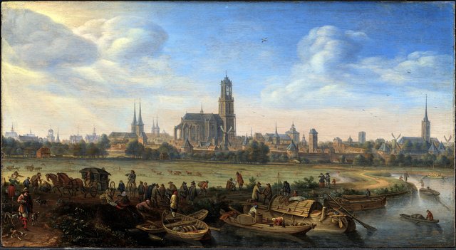 Prospekt af Utrecht by Herman Saftleven
