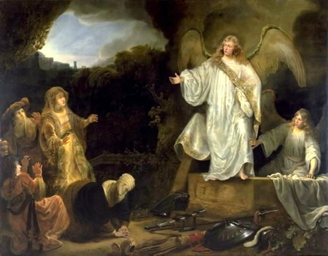 Kvinderne ved Kristi grav by Ferdinand Bol