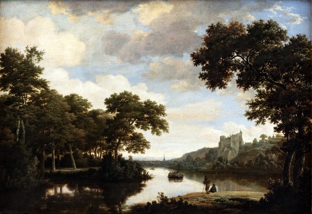 Flodlandskab by Joris van der Haagen