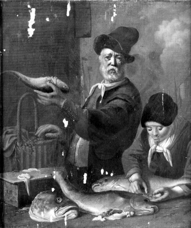 Fiskehandleren by Ludolf Bakhuizen