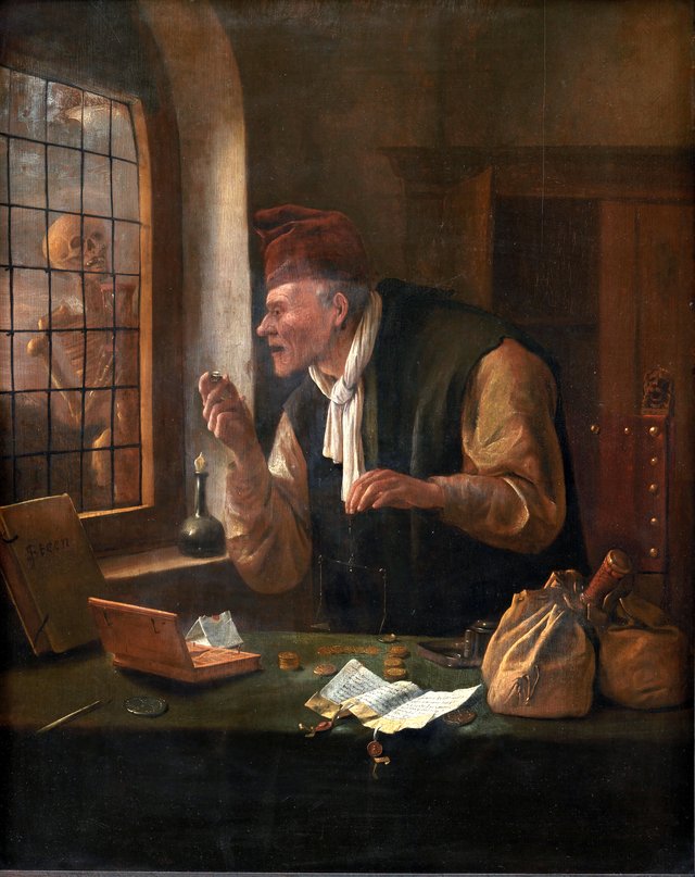 Den gerrige by Jan Steen