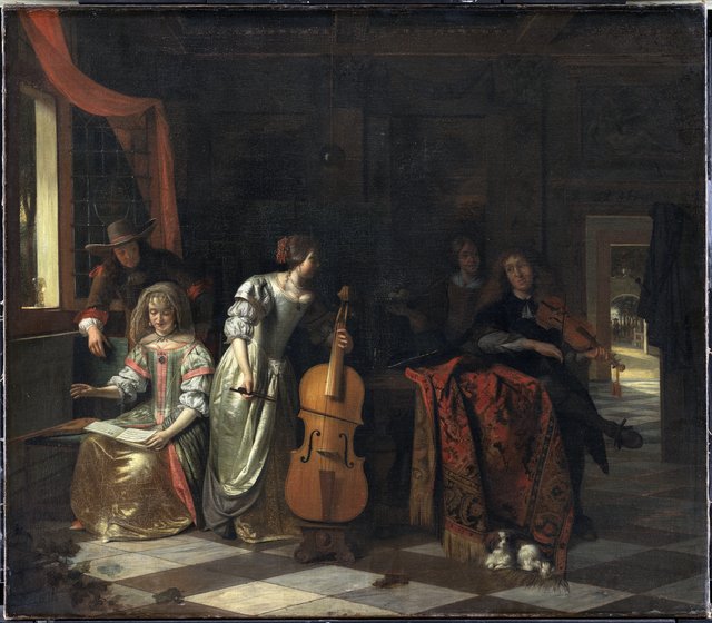 Musicerende selskab by Pieter de Hooch